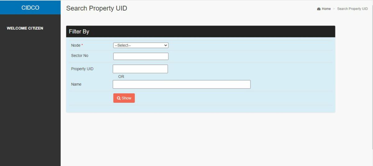 CIDCO How to Apply Website 6